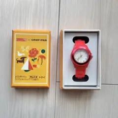 【新品未使用品】サクラクレパス 時計 赤色