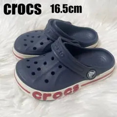 クロックス crocs ネイビー 16.5cm ストラップあり