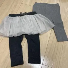 petit mainレギンス80/UNIQLOレギンス70