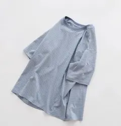 休日と詩　シーガルTシャツ　ブルー