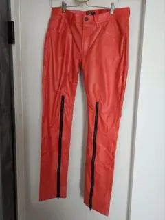 DTTK オレンジポリウレタンパンツ