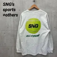 SNG's sports+others カットソー ロゴプリント グレー