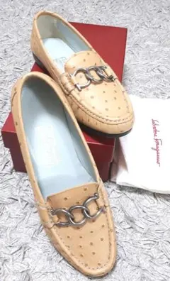 極美品 フェラガモ ローファー ドライビングシューズ