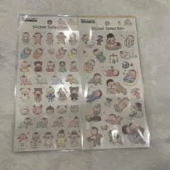セリア デザインシール 赤ちゃん ２種セット