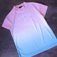 未使用 Callaway Golf モックシャツ グラデーションカラー
