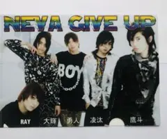 NEVA GIVE UP5人時代のクリアファイル