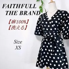 ✨リネン100%✨ FAITHFULL THE BRAND ドット ワンピース