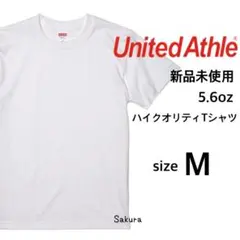 ユナイテッドアスレ 新品未使用 5.6oz 半袖Tシャツ ホワイト Mサイズ