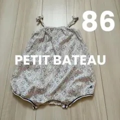 【PETIT BATEAU】夏ショートオール　24M 86サイズ　プチバトー