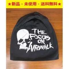 即購入歓迎♪新品♪お洒落♪ビニ―帽英字スカル(ブラック)♬