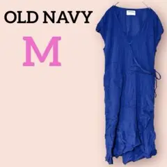 希少✨OLD NAVY 【M】オールドネイビーラップワンピース ネイビー