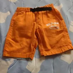 ビームスミニ　ハーフパンツ　110 オレンジ