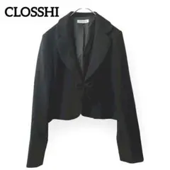 美品◆クロッシー フォーマルジャケット【L】ショート丈 リボン取り外し可 礼服