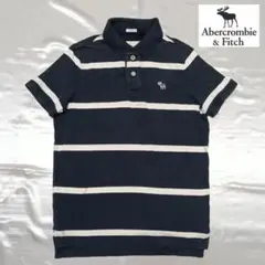 【Abercrombie & Fitch】アバクロの刺繍ロゴ入りポロシャツ（М）
