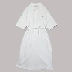 美品★ラコステ LACOSTE★ポロワンピース ベルト ロゴ ワッペン