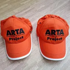 AUTOBACS　ARTA　キャップ　帽子　59cm　オレンジ　２個　非売品