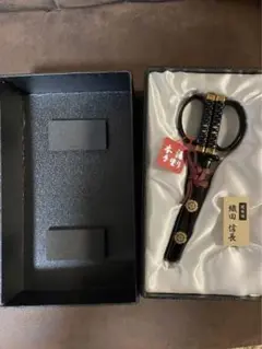 【新品未使用品】日本刀はさみ 織田信長プレミアムモデル(越前本漆)セット