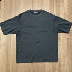 エアリズムコットンオーバーサイズTシャツ/5分袖 GRAY グレー XL