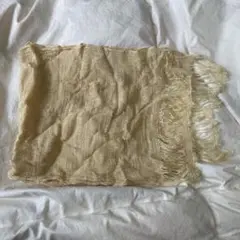 ショール　オレンジ　無地