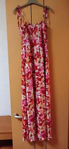 UNIQLO 花柄 マキシワンピース ロング丈【S】