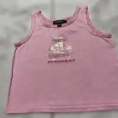 美品♡BURBERRY ♡ピンク ノースリーブタンクトップ♡100