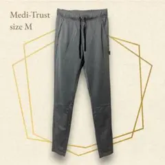 Medi-Trust ジャージパンツ トレーニング 速乾UV対策 グレー着圧 M