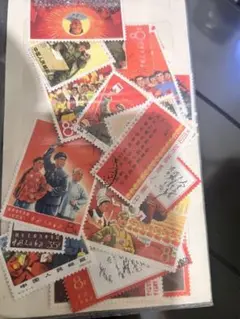 中国切手毛沢東文革未開封本物保証