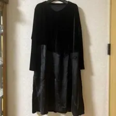 ワンピース ブラック ベルベット