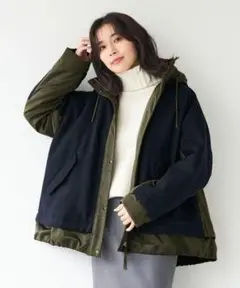 MICAu0026DEAL メルトンドッキングナイロンブルゾン