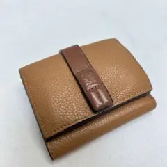 美品 ロエベ トライフォールドウォレット 三つ折り財布