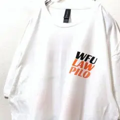 ギルダン WFU LAW PILOフォールフェス Tシャツホワイト白XL古着