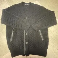 【値下げ】GU×UNDERCOVER 黒 ケーブル編み カーディガン