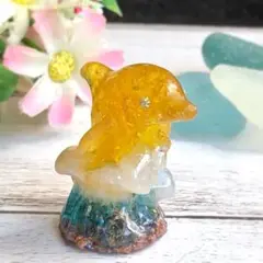 ジャンピングいるか✨イエロー✨オルゴナイト
