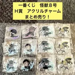 一番くじ　怪獣８号　Ｈ賞　アクリルチャーム　12点　まとめ売り！