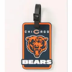 新品　NFL ラバーラゲッジタグ　ブラック　シカゴベアーズ