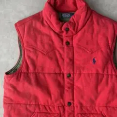 13914 Polo by Ralph Lauren 中綿ベスト 赤色