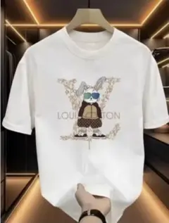 LV キャラクターTシャツ　ネイビー　XL