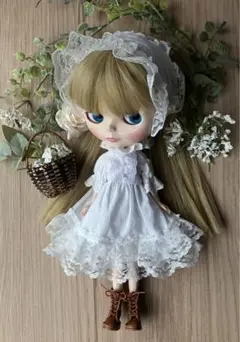 ネオブライスアウトフィット　ワンピース、ペチコート、ヘッドドレス　白