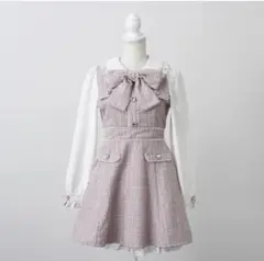 ハートパールお嬢様ツイードワンピース DearMyLovewhip