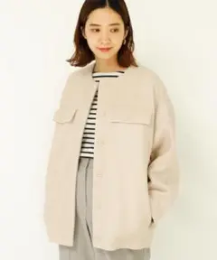 TOMORROWLAND Ballsey ウールパイルミルドショートコート
