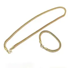 デザインネックレス ブレスレット セット メッキ