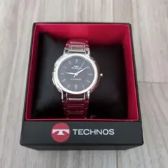 テクノス腕時計3針デイト　T9658SB メンズシルバー