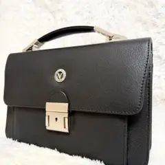 【極美品】GIORGIO VALENTINO ハンドバッグ セカンドバッグ 鍵付