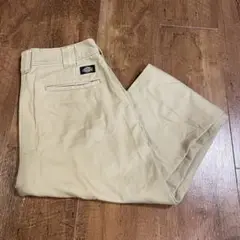 Dickies ベージュチノパンカジュアルストリートメンズストレート w30