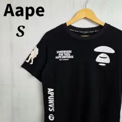 Aape Tシャツ　S　ブラック　ロゴ