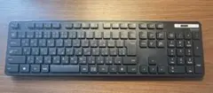 エレコム ワイヤレスキーボード メンブレン TK-FDM110TXBK