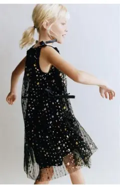 ZARA カラフルスパンコールワンピース