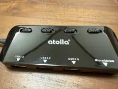 atolla USB 3.0ハブ 4ポート microSD/SDカードリーダー