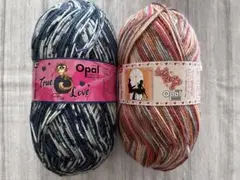 Opal 毛糸 True Love & Love Story 2個セット