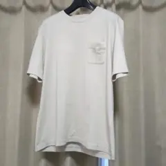 ループウィラー 半袖Tシャツ ポケットT クリーム　ベージュ　L